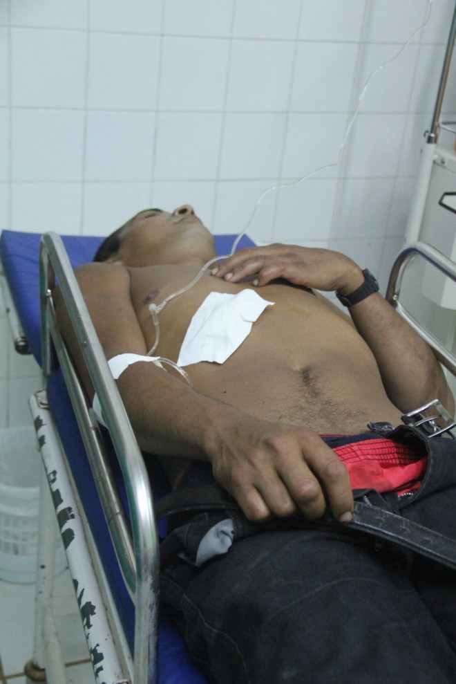     Francisco das Chagas (28) também foi ferido nas costelas do lado direito pelo mesmo agressor