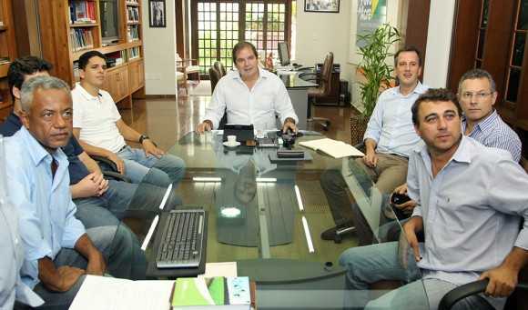 Reuniões no gabinete do governador Sebastião Viana, com representantes da empresa portuguesa Agrocortex - Foto: Divulgação/internet